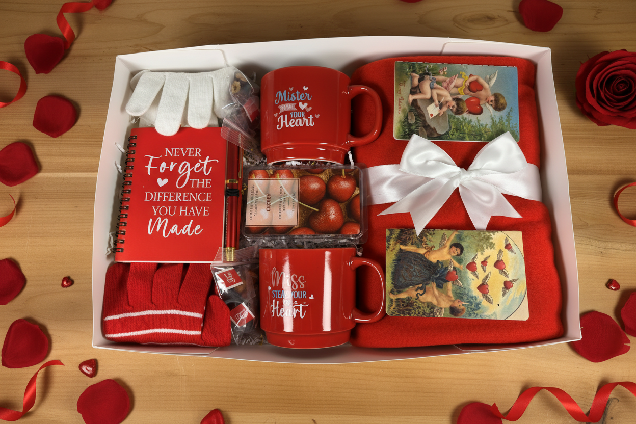 Hug in a Box #4 - Valentine's Day showing contents