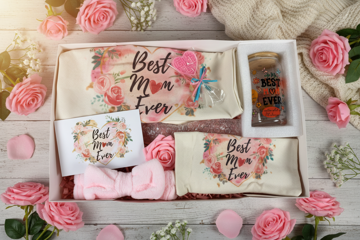 Best Mom Ever - Gift Box showing contents