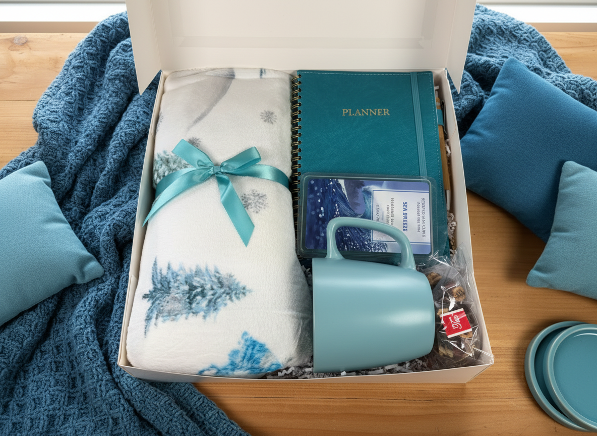 Cozy Home Set - Blue showing contents