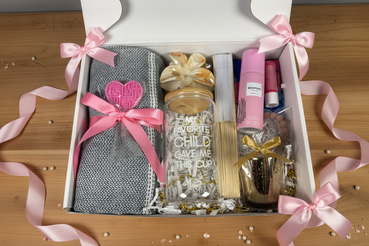 Dear Mom - Gift Set Pink with ribbons