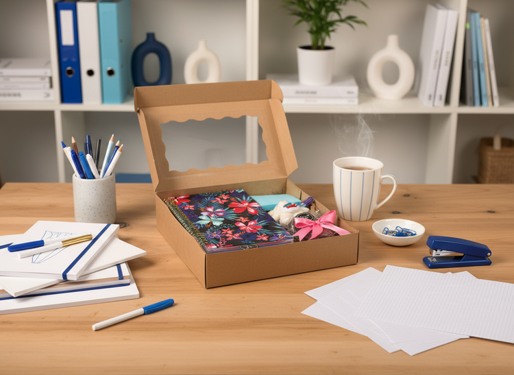 Stationery Lover Set - Blue/White in aesthetic setting